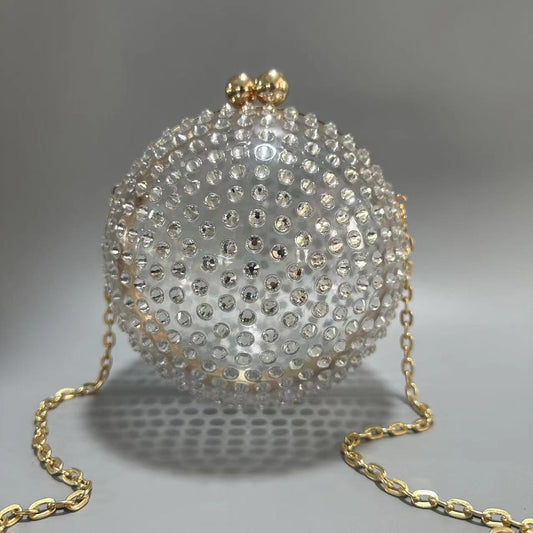 Luxury Crystal Clutch bag Wedding Sparkly Ball Purse